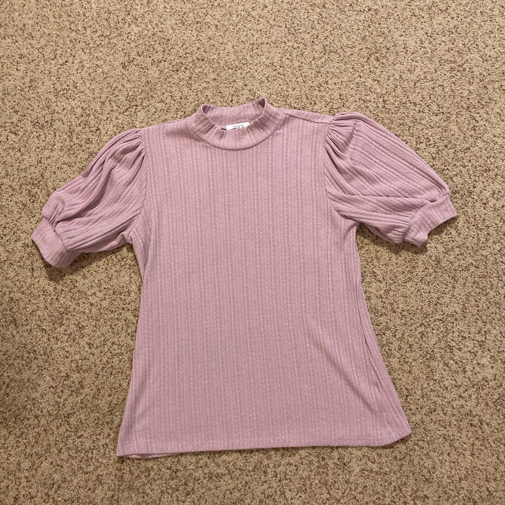 Maurices Dusty Mauve puff sleeve blouse